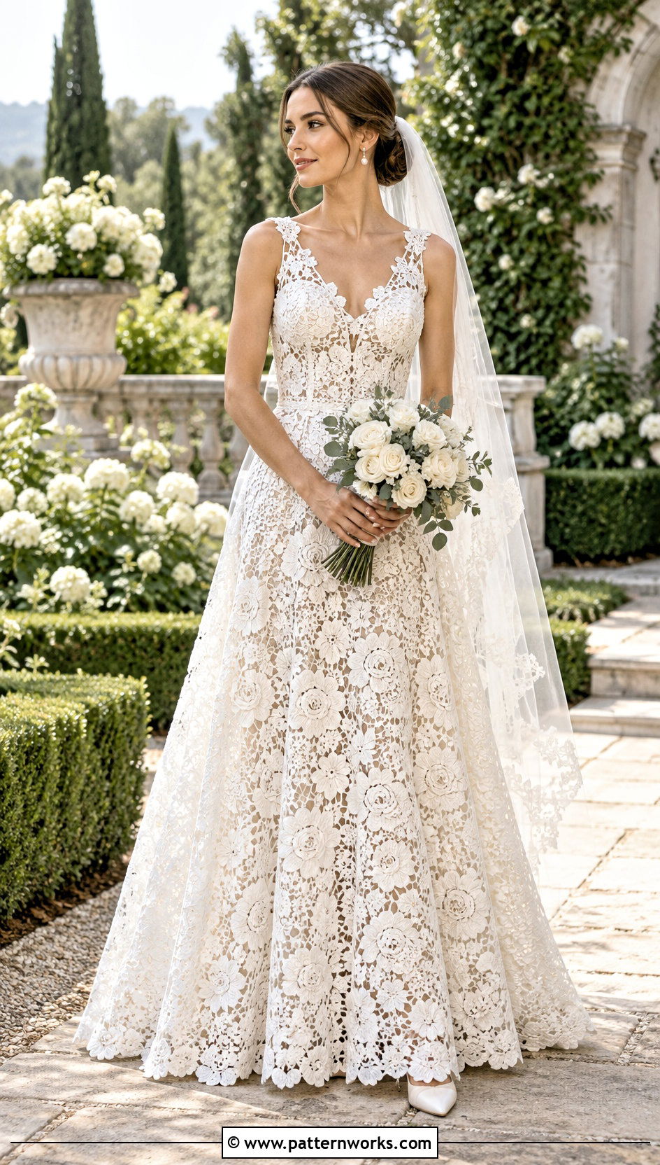 Irish Crochet Lace A Line Wedding Dress - 30 crochet lace wedding dress outfit ideas