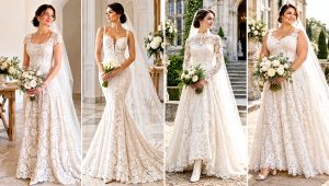 24 Irish Crochet Wedding Dress Outfit Ideas for Brides