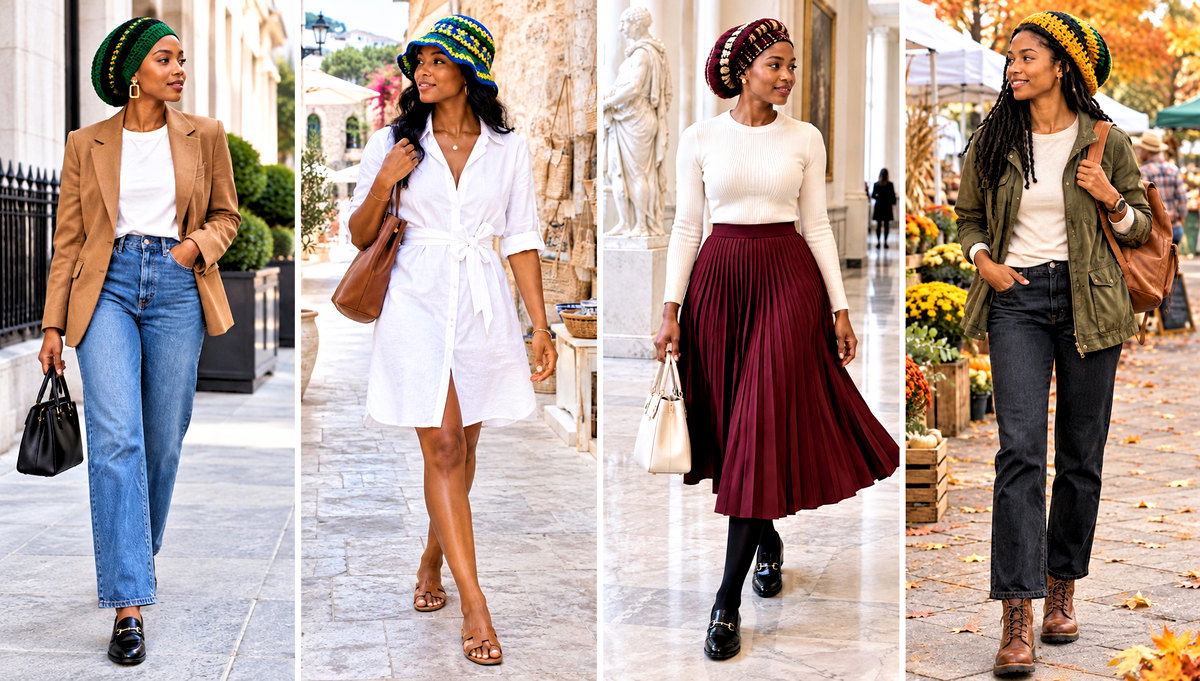24 Jamaican Crochet Hat Outfit Ideas for Casual Days
