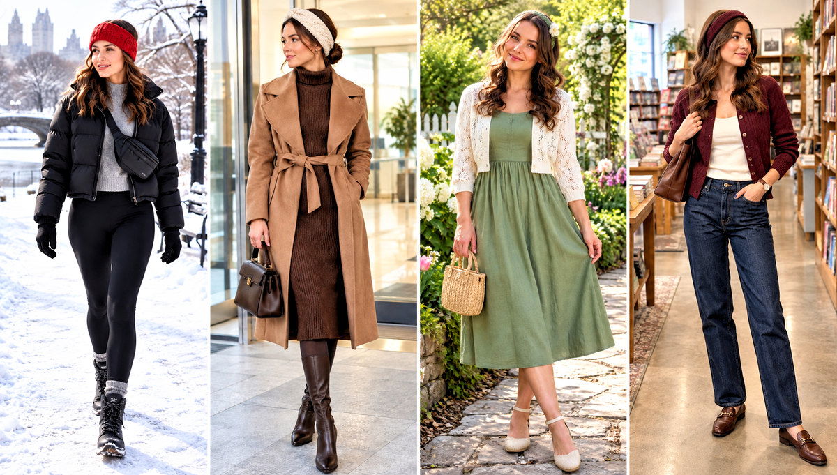 18 Knit or Crochet Headbands Outfit Ideas for Everyday Wear