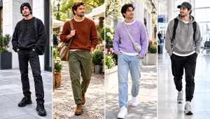 24 Male Crochet Sweater Outfit Ideas for Casual Days