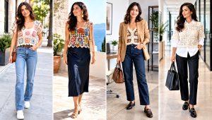 24 Maria Crochet Top Outfit Ideas for Sunny Afternoons