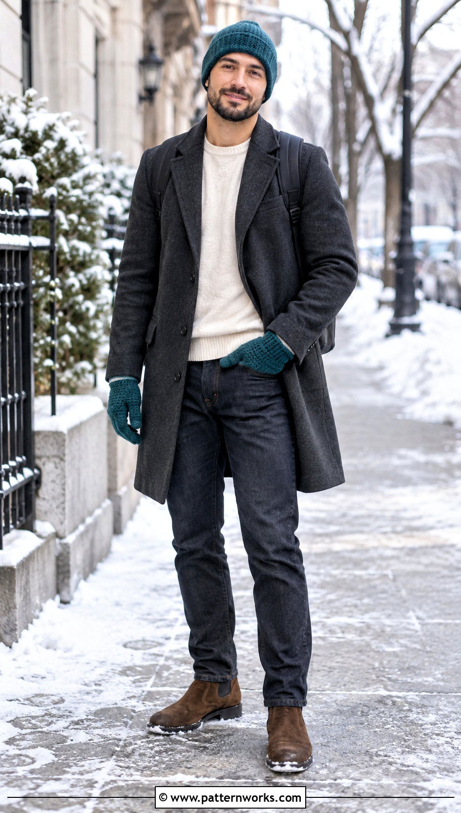 Matching Crochet Gloves And Beanie Outfit - 24 men's crochet gloves outfit ideas