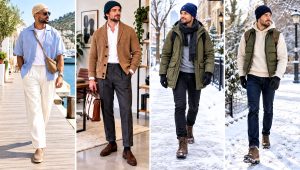 30 Men's Crochet Beanie Outfit Ideas for Off-Duty Looks