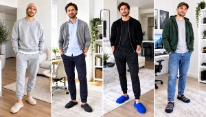 30 Men's Crochet Slippers Outfit Ideas for Cozy Days at Home