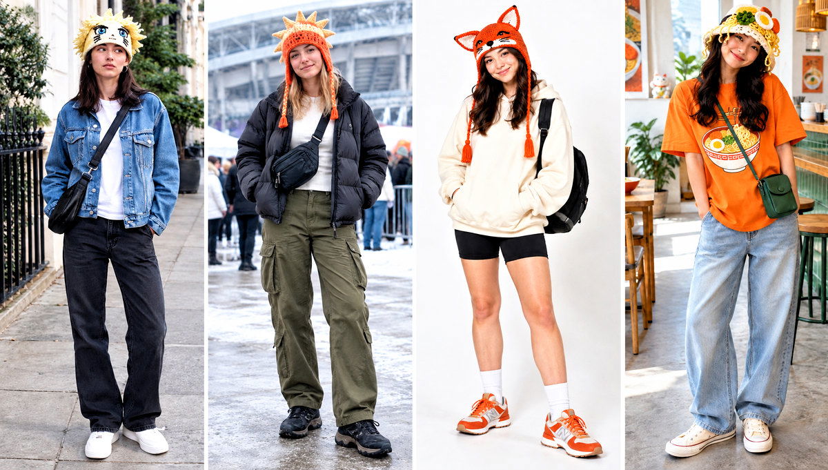 24 Naruto Crochet Hat Outfit Ideas for Anime Streetwear