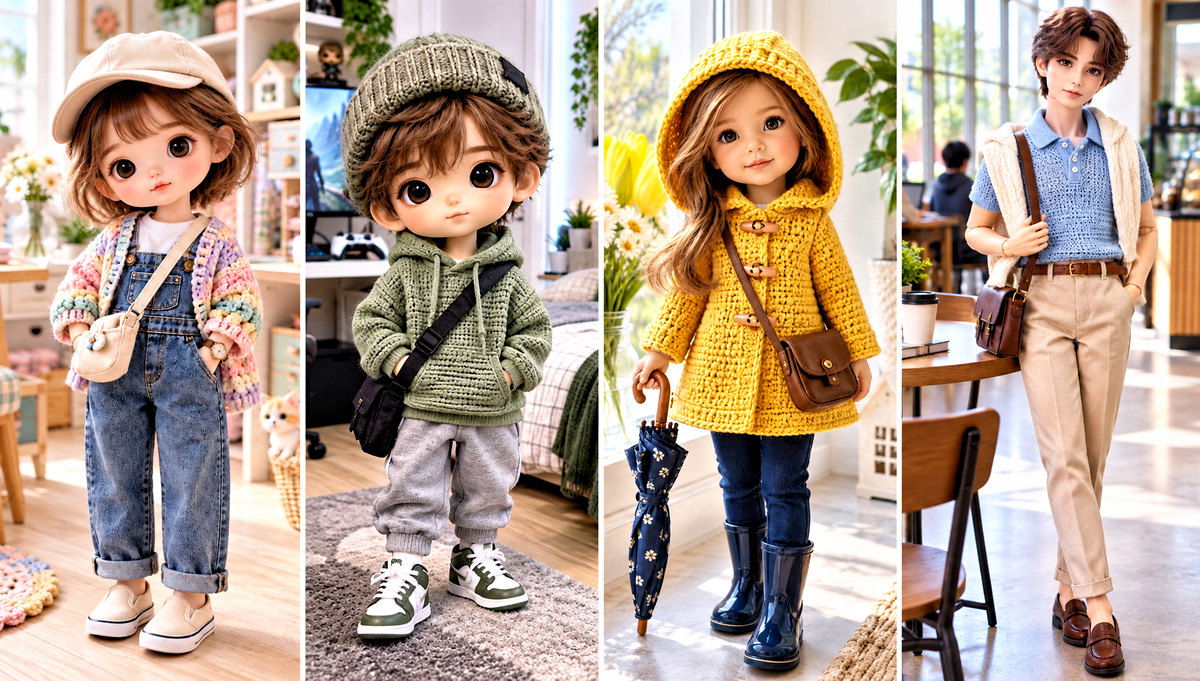 18 Nendoroid Crochet Clothes and Outfit Ideas for Dolls