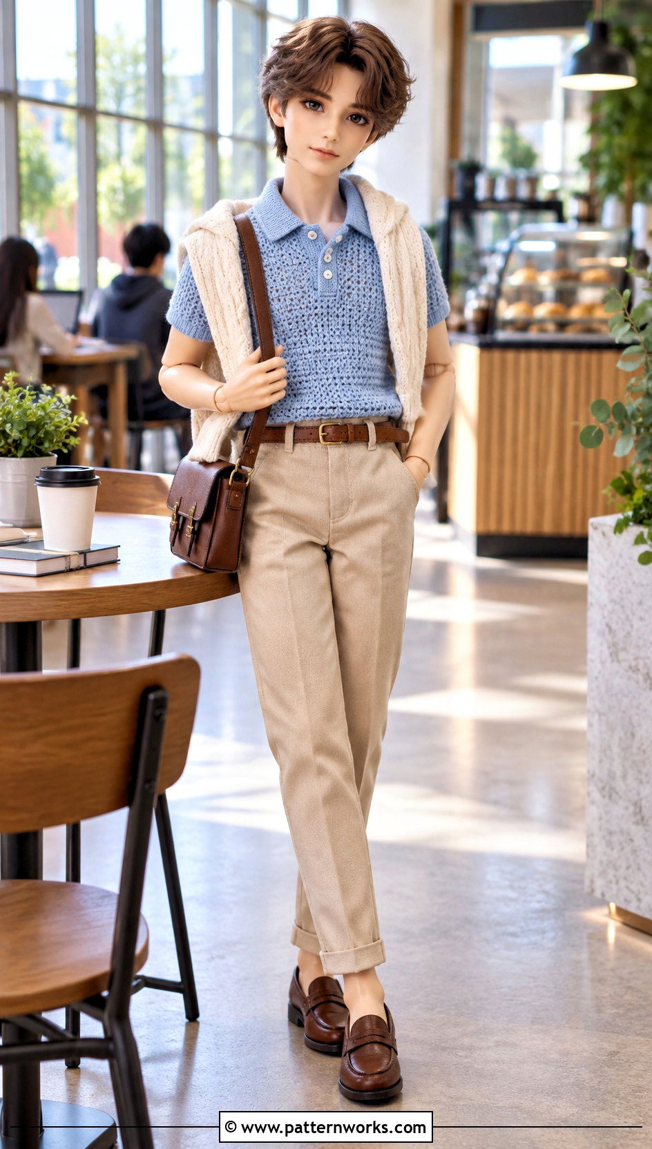 Nendoroid Crochet Polo Shirt With Chinos - 18 Nendoroid Crochet Clothes and outfit ideas