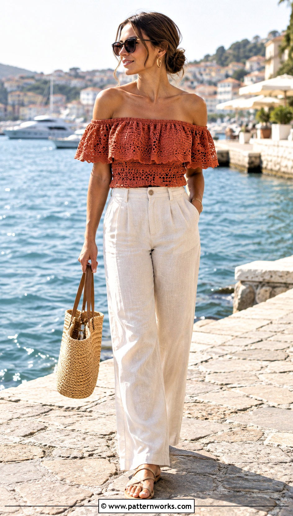 24 Ruffled Crochet Top Outfit Ideas for Playful Style