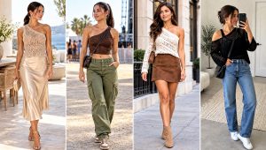 30 One Shoulder Crochet Top Outfit Ideas for Summer Nights