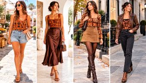 18 Orange and Brown Crochet Top Outfit Ideas in Warm Tones
