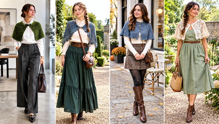 18 Outlander Crochet Capelet Outfit Ideas for Rustic Style