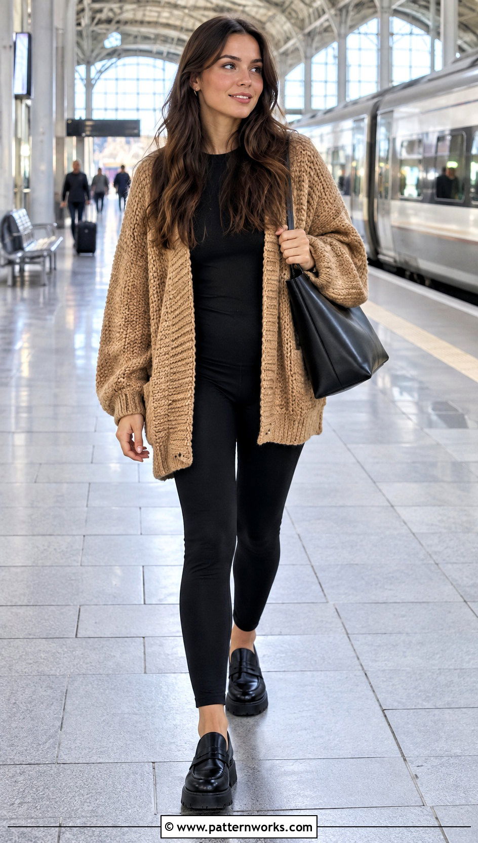 Oversized Crochet Cardigan Outfit With Leggings - 18 Modern Crochet Cardigan outfit ideas