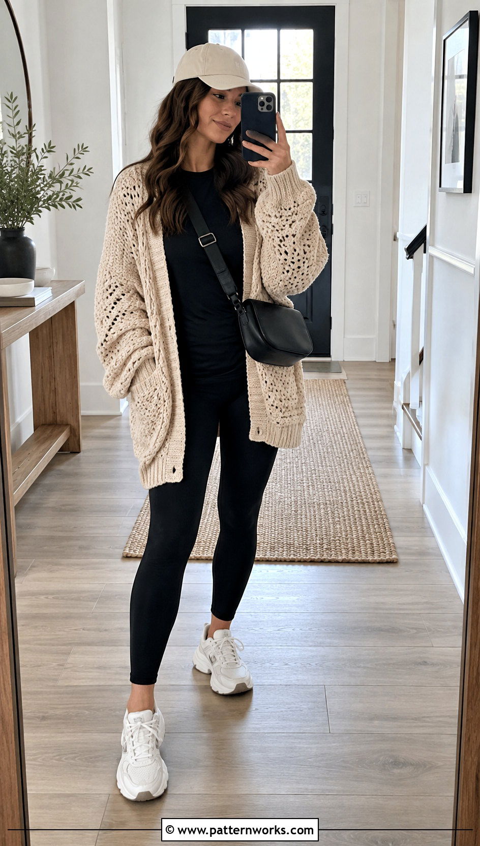 Oversized Crochet Cardigan With Leggings - 24 Simple Crochet Cardigan For Women outfit ideas