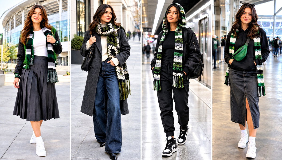 18 Philadelphia Eagles Crochet Scarf Outfit Ideas for Fans