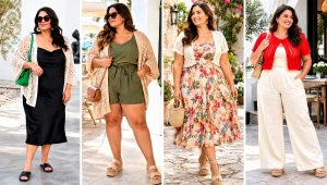 24 Plus Size Crochet Summer Cardigan Outfit Ideas for Trips