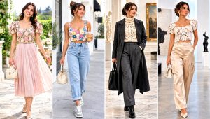 30 Puff Flower Crochet Top Outfit Ideas for Festival Looks