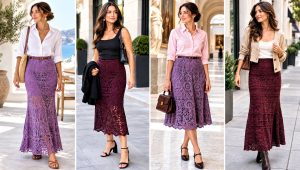 30 Purple Crochet Skirt Outfit Ideas for Casual Chic