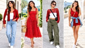 18 Red Crochet Clothing and Outfit Ideas for Bold Styling
