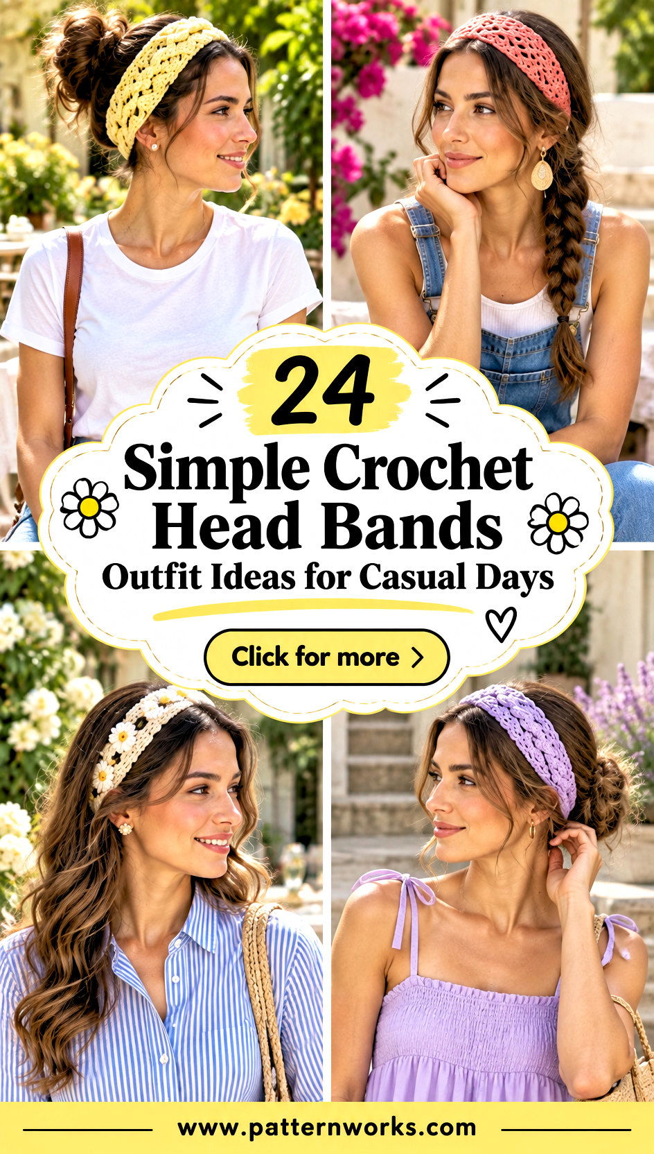 24 Simple Crochet Head Bands Outfit Ideas for Casual Days - 24 Simple Crochet Head Bands Outfit Ideas for Casual Days