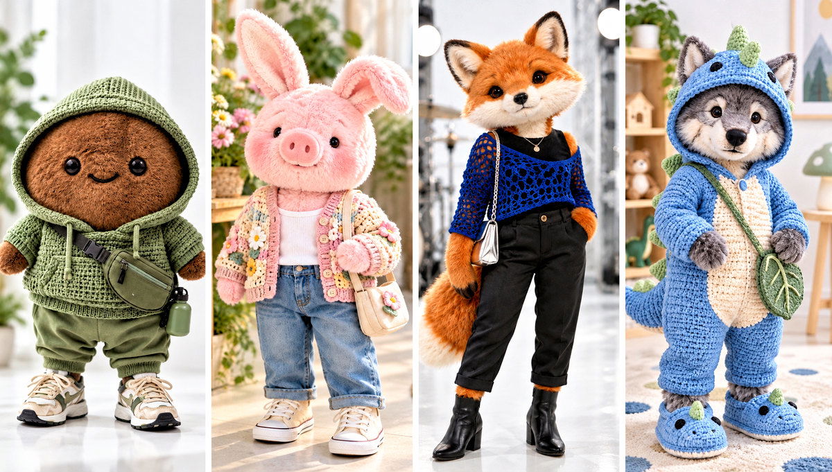 30 Skzoo Crochet Outfit Ideas for Your Plush Collection