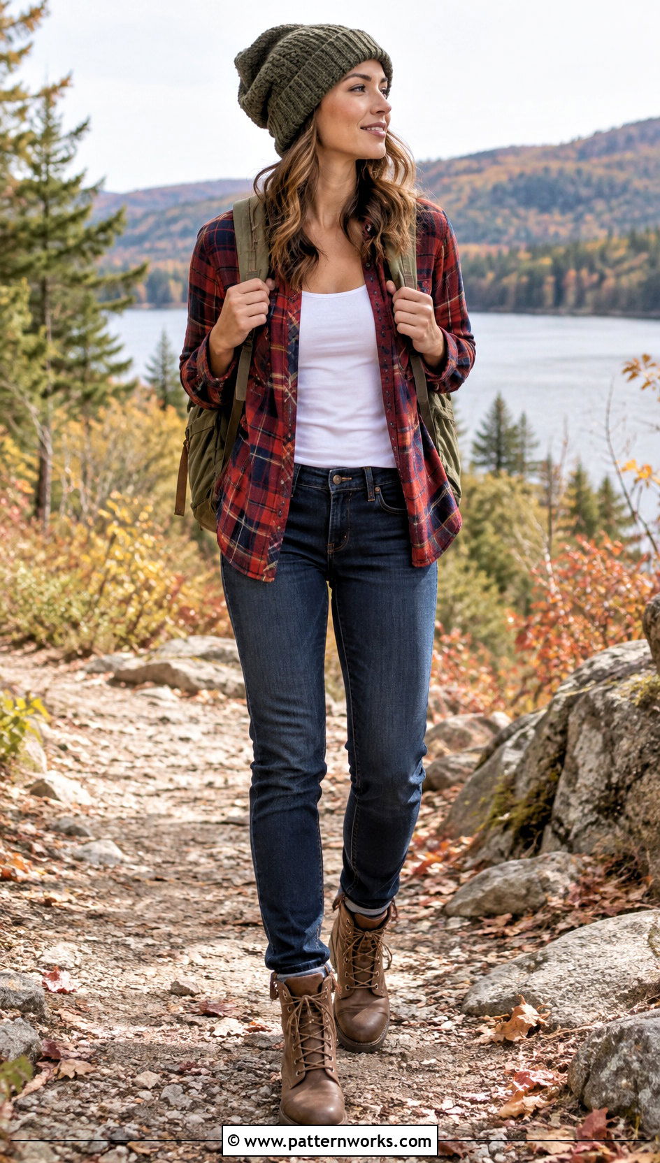 Slightly Slouchy Crochet Hat With Plaid Shirt - 18 Slightly Slouchy Crochet Hat outfit ideas