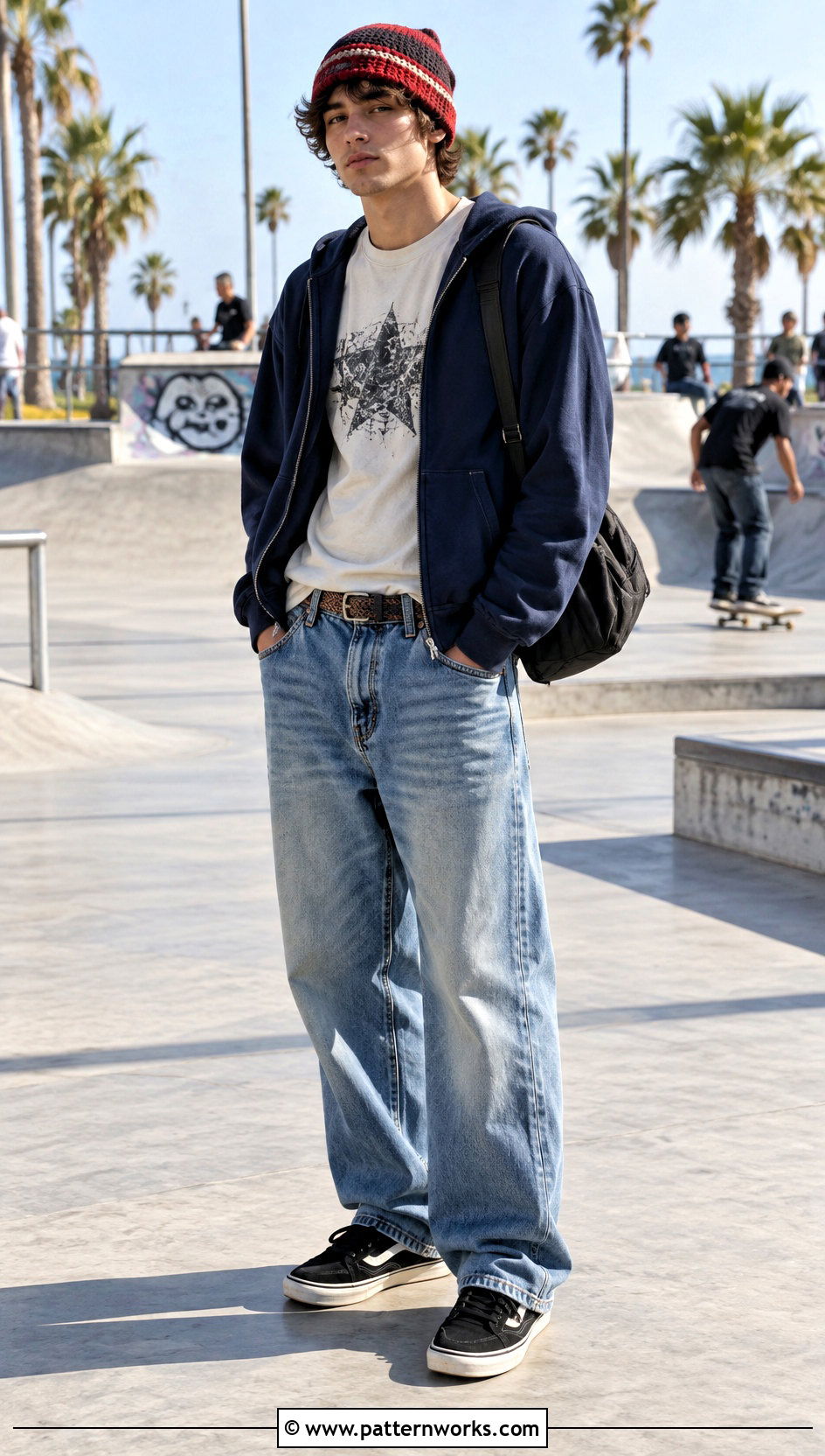Slouch Crochet Beanie Outfit With Skater Clothes - 18 Mens Slouch Crochet Beanie outfit ideas