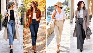 24 Slouch Crochet Hat Outfit Ideas for Casual Fall Looks