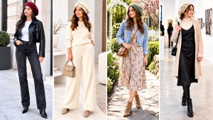 24 Slouchy Crochet Beret Outfit Ideas with French Flair