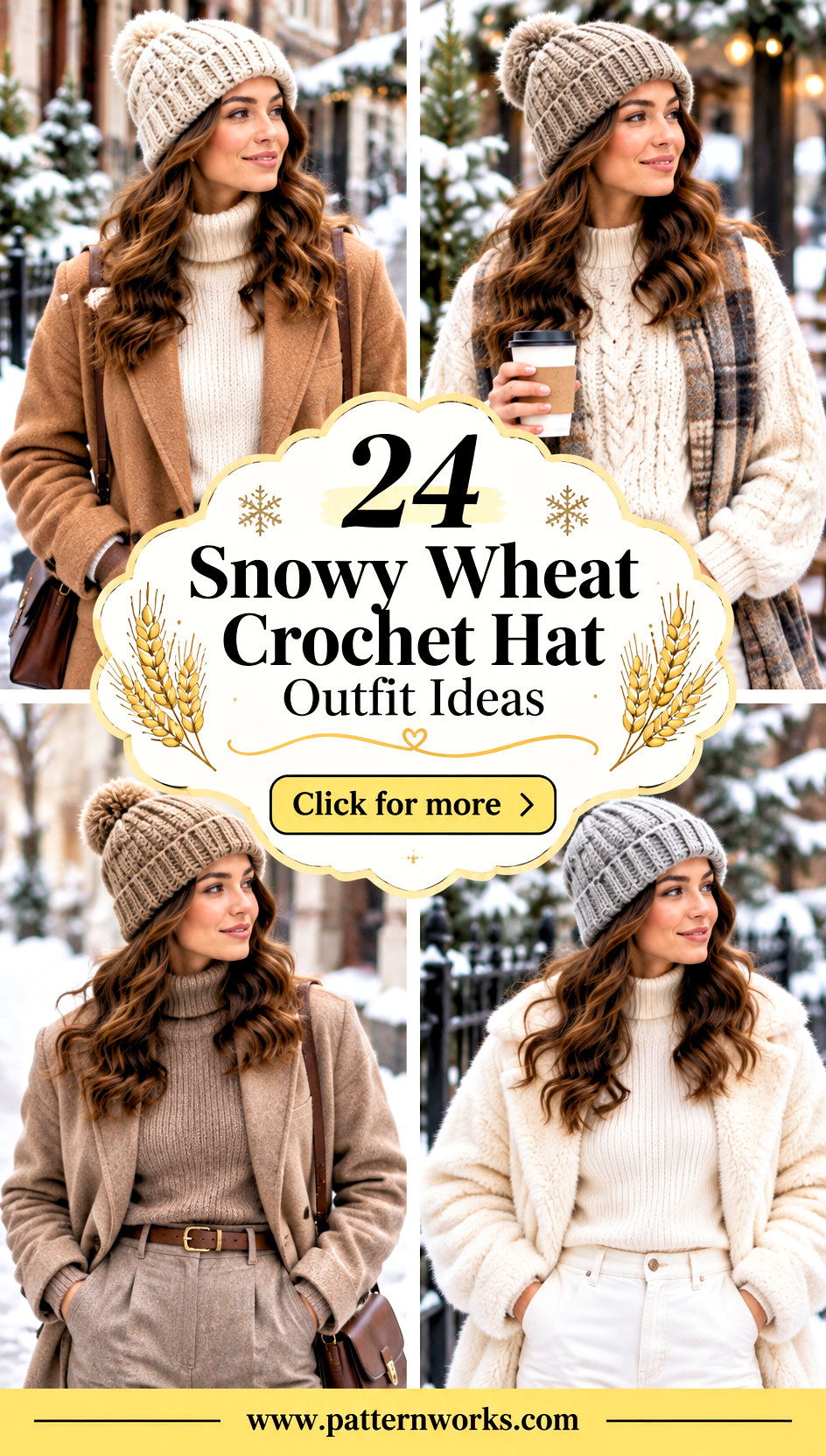 24 Snowy Wheat Crochet Hat Outfit Ideas in Neutral Tones - 24 Snowy Wheat Crochet Hat Outfit Ideas in Neutral Tones