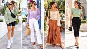 30 Summer Crochet Sweater Outfit Ideas for Cool Nights