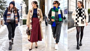 24 Super Crochet Scarf Outfit Ideas for Cozy Layering