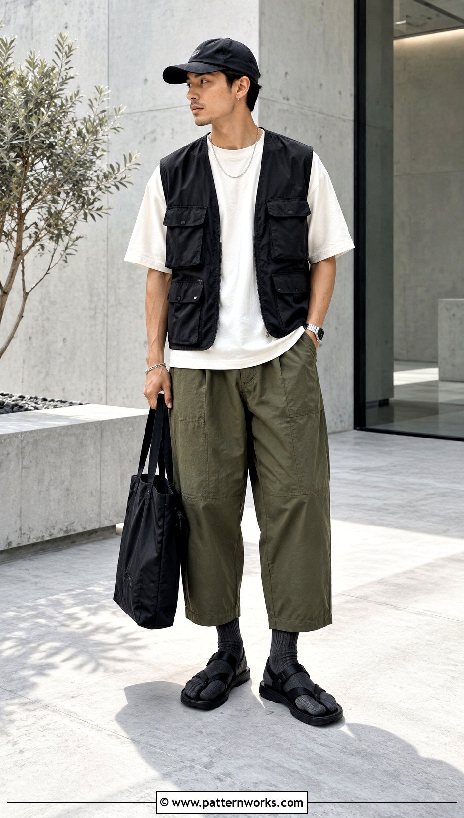 Tabi Crochet Socks Outfit With Cropped Pants - 24 Mens Crochet Socks outfit ideas