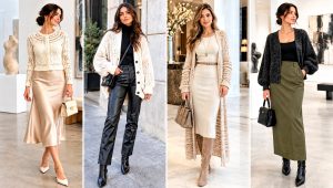 30 Top Down Crochet Cardigan Outfit Ideas for Office Layers