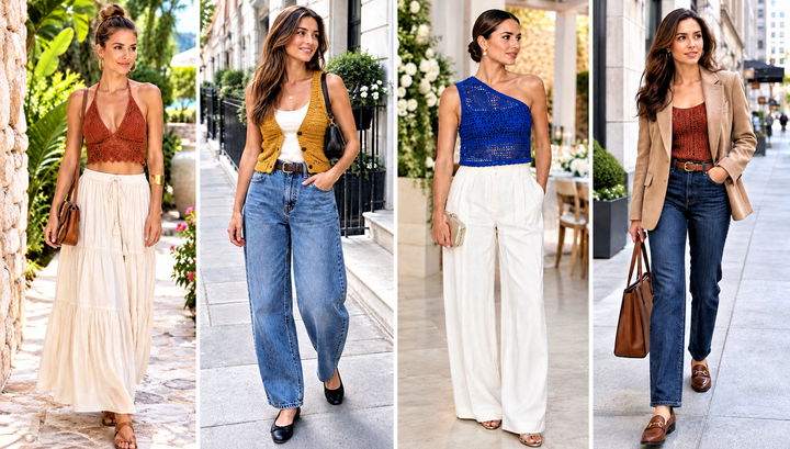 30 Trendy Crochet Tops Outfit Ideas for Summer Days