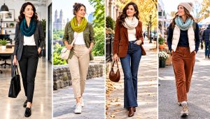 18 Tunisian Crochet Infinity Scarf Outfit Ideas With Coats