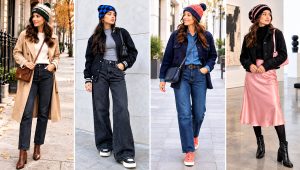 18 Two Tone Crochet Beanie Outfit Ideas for Color Play