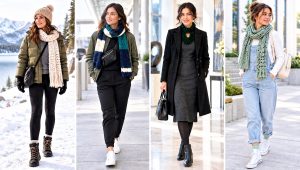 24 Velvet Crochet Scarf Outfit Ideas for Winter Walks