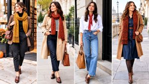 24 Wanderlust Crochet Scarf Outfit Ideas for Travel Days