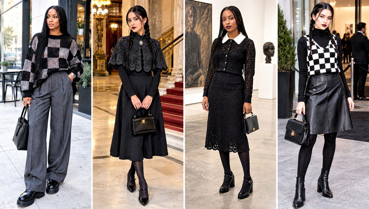 18 Wednesday Addams Crochet Clothes and Outfit Ideas
