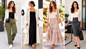 30 White Crochet Cardigan Outfit Ideas for Light Layers
