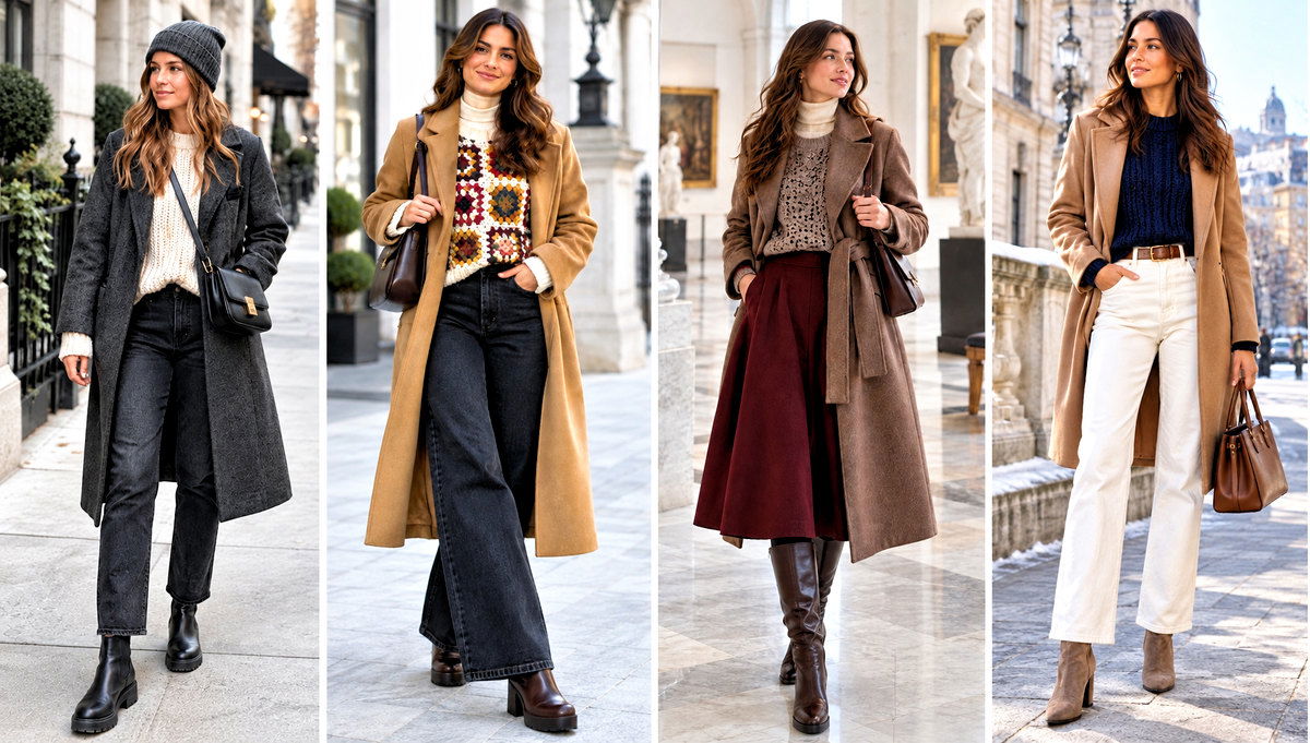 30 Winter Crochet Sweater Outfit Ideas for Cold Weekends