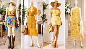 18 Yellow Crochet Dress on Mannequin Outfit Ideas to Try